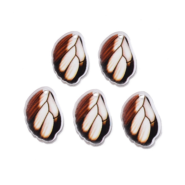 

PandaHall Printed Translucent Acrylic Pendants, Butterfly, Saddle Brown, 21.5x13.5x2mm, Hole: 1.5mm Acrylic Butterfly