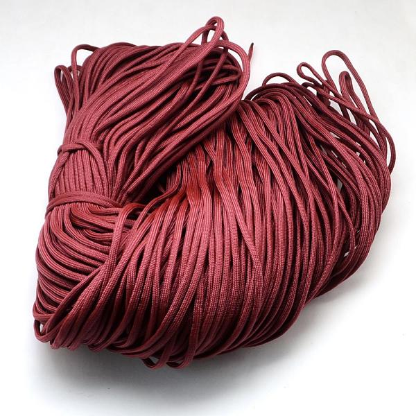 

PandaHall 7 Inner Cores Polyester & Spandex Cord Ropes, Solid Color, for Rope Bracelets Making, FireBrick, 4~5mm, about 109.36 yards..., Red