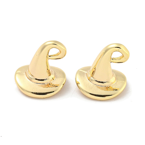 

PandaHall Halloween Themed Brass Pendants, Hat, 13.5x10.5x10mm, Hole: 2.5x1.5mm Brass Hat