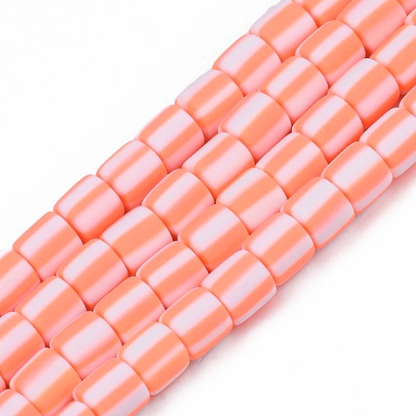 

PandaHall Handmade Polymer Clay Bead Strands, Column, Orange, 6x6mm, Hole: 1.5mm, about 63pcs/strand, 15.55 inch~15.94 inch(39.5~40.5cm)...
