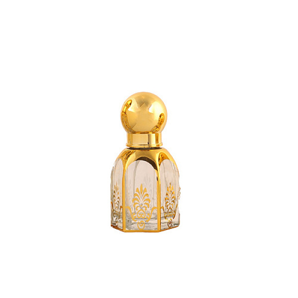 PandaHall Glass Roller Ball Bottles, Arabian Style Empty Essential Oil Perfume Bottle, Refillable Bottle, Random Pattern, Arch...