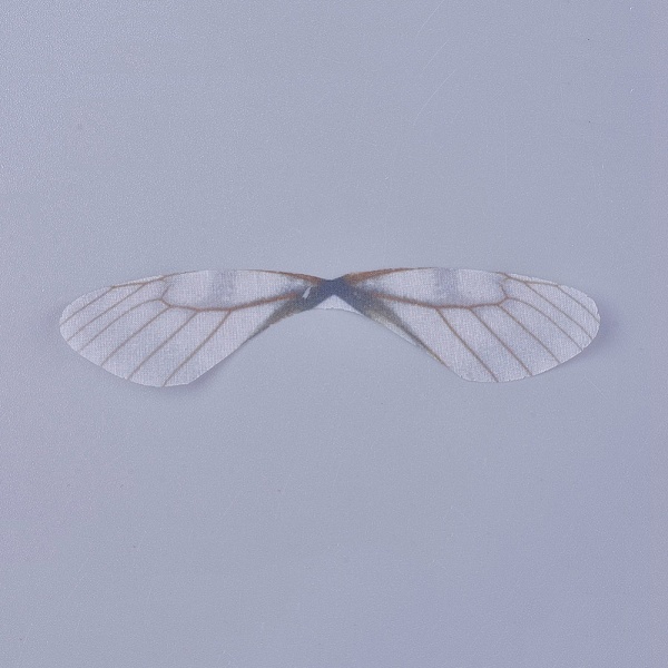 

PandaHall Fashion DIY Earrings Jewelry Accessories, Fibre Tulle Pendants, Dragonfly Wings, Gray, 18~19x85~90x0.1mm, Hole: 1mm Fibre Gray