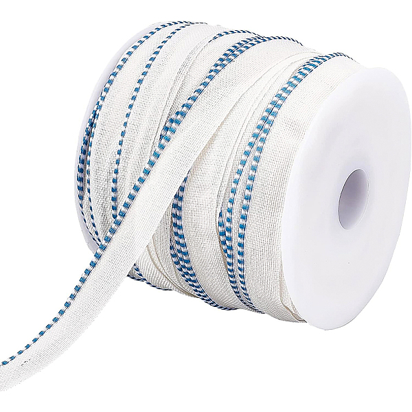

PandaHall BENECREAT 54.68Yard Flat Cotton Book Headbands Binding, with Plastic Spool 1/2inch Wide White Book Binding Endbands for Book...