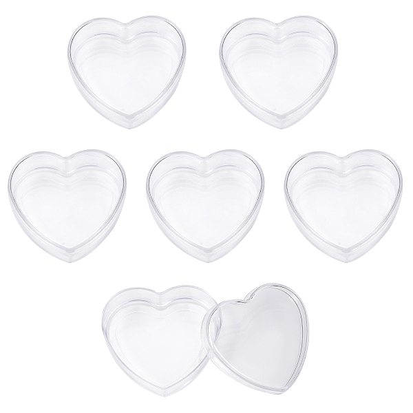 

PandaHall Heart Acrylic Storage Gift Boxes, Gift Packaging Case for Wedding Party Supplies, Clear, 5.85x6.6x3cm Plastic Heart Clear