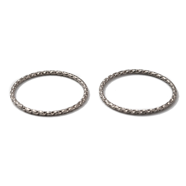 

PandaHall 304 Stainless Steel Open Jump Rings Twist Ring, Stainless Steel Color, 21.3x1.1mm, Inner Diameter: 19mm, about 100pcs/bag 304...