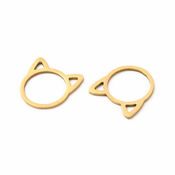 

PandaHall 201 Stainless Steel Pendants, Cat Head Charms, Golden, 17x16.5x1mm 201 Stainless Steel Cat Shape