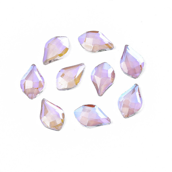 

PandaHall Glass Rhinestone Cabochons, Nail Art Decoration Accessories, Faceted, Teardrop, Lilac, 7.5x4x1.5mm Glass Teardrop Purple