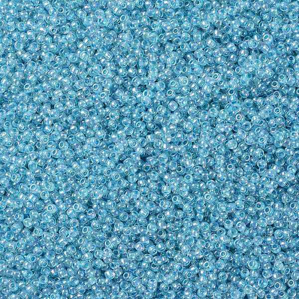 

PandaHall TOHO Round Seed Beads, Japanese Seed Beads, (781) Inside Color AB Crystal/Aqua Lined, 11/0, 2.2mm, Hole: 0.8mm, about 1110pcs/10g...