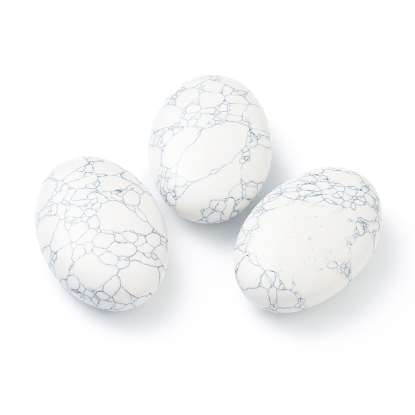 PandaHall Natural Massage Stone, Massage Tools, for Professional or Home Spa, Relaxing, Healing, Pain Relief, Oval, 60~61x40~41x19.5~21mm...