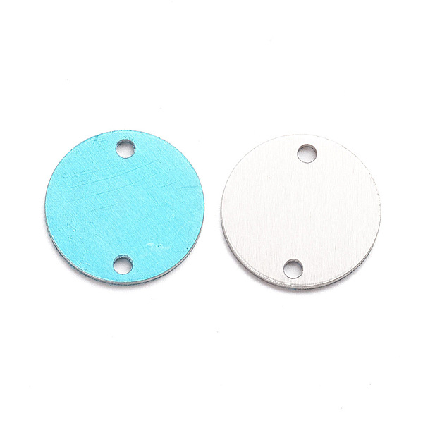 

PandaHall Aluminium Links, Stamping Blank Tag, Custom Engraving Name Plate, Business Card Blanks, Round, Platinum, 25x1.5mm, Hole: 2.5mm...