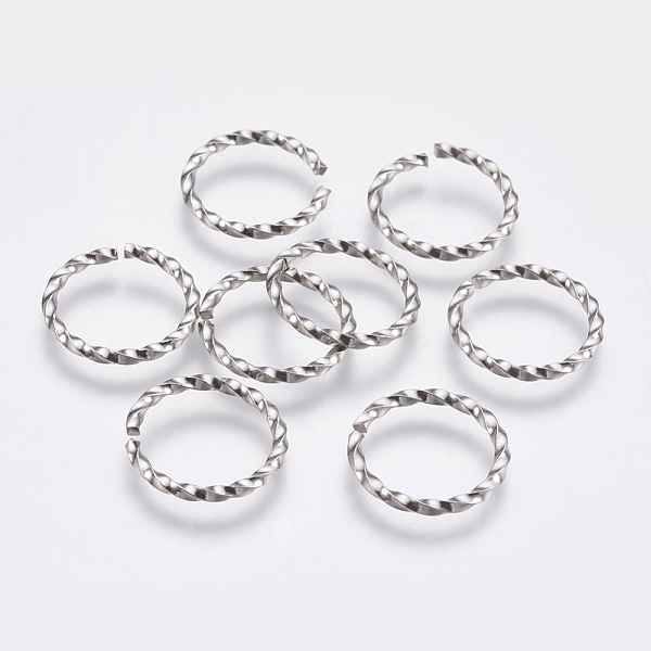 

PandaHall 304 Stainless Steel Open Jump Rings, Stainless Steel Color, 15x1.5mm, Inner Diameter: 12mm 304 Stainless Steel