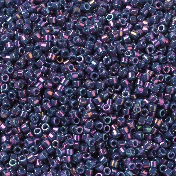 

PandaHall MIYUKI Delica Beads, Cylinder, Japanese Seed Beads, 11/0, (DB0134) Opaque Purple Gray Rainbow Luster, 1.3x1.6mm, Hole: 0.8mm...