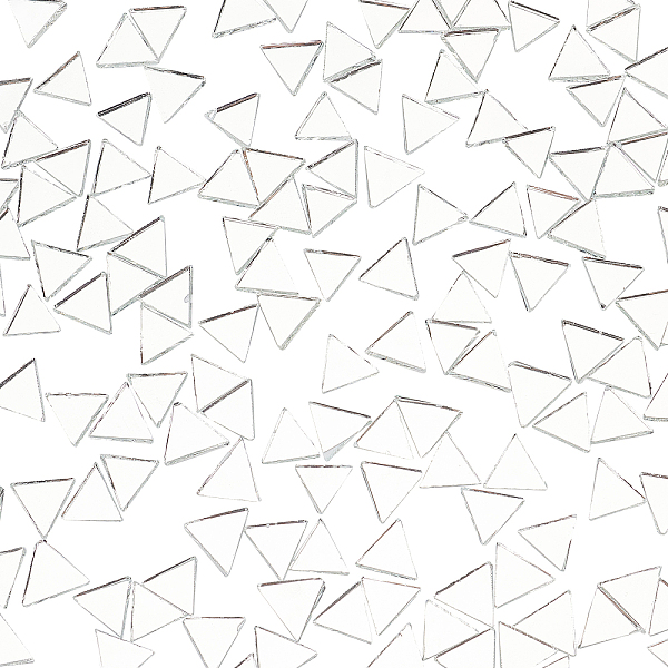 

PandaHall 260g 0.5 inch Triangle Glass Mirror Tiles Mini Glass Decorative Mosaic Tiles for Home Decoration Crafts Jewelry Making, Clear...