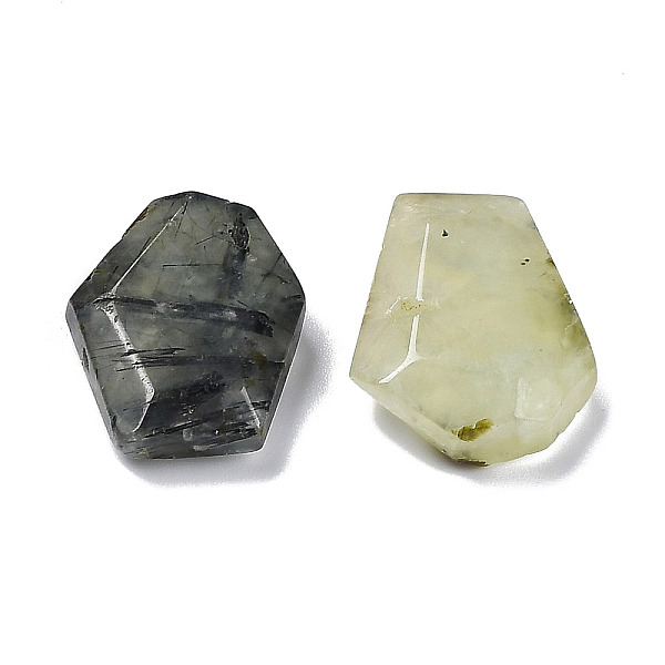 

PandaHall Natural Prehnite Beads, No Hole/Undrilled, Faceted, Nuggets, 20.5~27.5x13~21x6~7mm Prehnite Nuggets