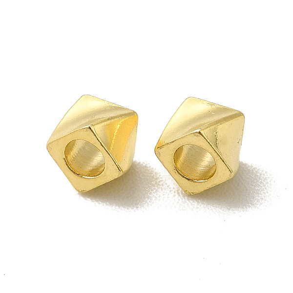 

PandaHall Brass Beads, Cadmium Free & Lead Free, Nuggets, Real 24K Gold Plated, 3x3.5x3.5mm, Hole: 2mm Brass Nuggets