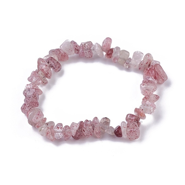 

PandaHall Natural Strawberry Quartz Beads Stretch Bracelets, with Korean Elastic Crystal Thread, 2 inch~2-1/8 inch(5.2~5.3cm) Strawberry...