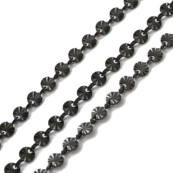 

PandaHall 304 Stainless Steel Flower Link Chains, with Spool, Unwelded, Electrophoresis Black, 6x4x0.6mm, about 32.81 Feet(10m)/Roll 304...
