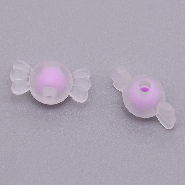

PandaHall Transparent Clear Acrylic Beads, Frosted, DIY Accessories, Bead in Bead, Candy, Purple, 8.5x16.5x8.5mm, Hole: 2mm Acrylic Candy...