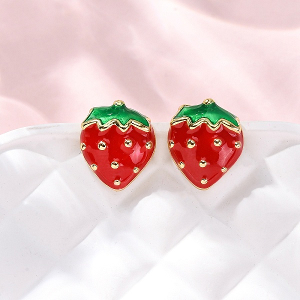 真鍮エナメルスタッドピアス