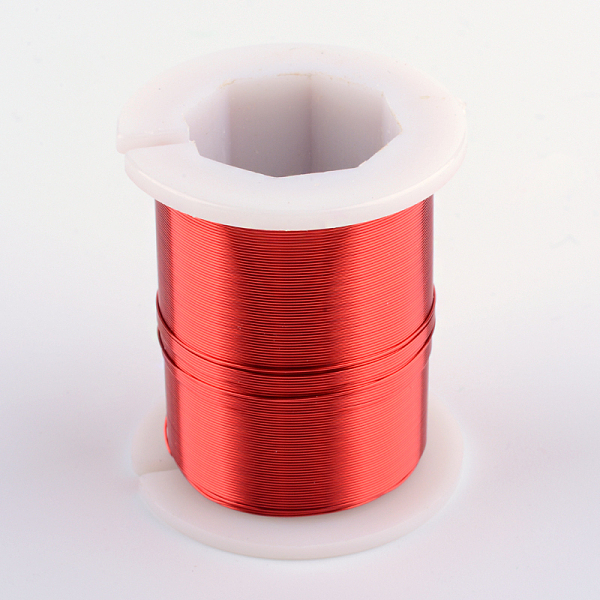

PandaHall Round Copper Jewelry Wire, Red, 28 Gauge, 0.3mm, about 9 Feet(3 yards)/roll, 12 rolls/box Copper Round Red