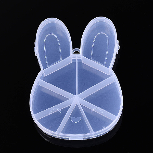 Boîtes de rangement pour perles en plastique à 9 compartiment avec couvercle à charnière-image-CON-T001-07-fr