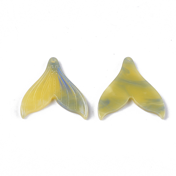 

PandaHall Cellulose Acetate(Resin) Pendants, Whale Tail Shape, Light Khaki, 26~26.5x26.5x2.5mm, Hole: 1mm Cellulose Acetate Others