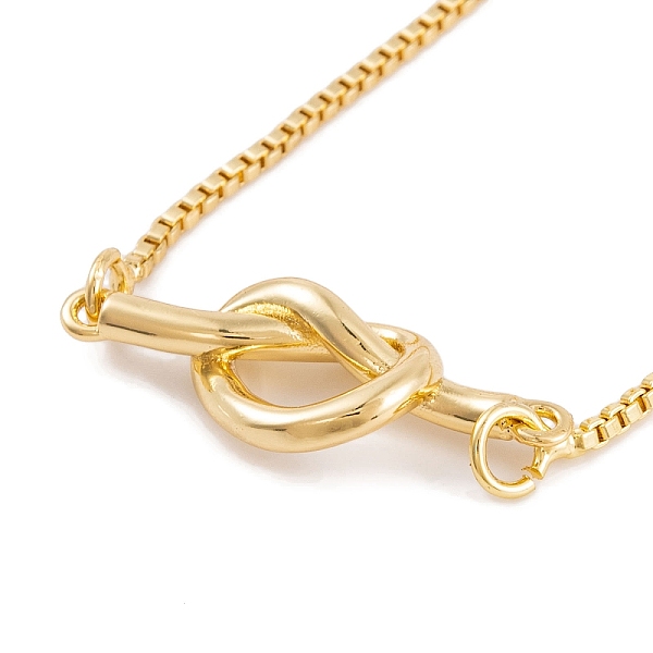 

PandaHall Heart Knot Rack Plating Brass Pendant Necklaces, Box Chain Necklaces, Cadmium Free & Lead Free, Long-Lasting Plated, Real 18K Gold...