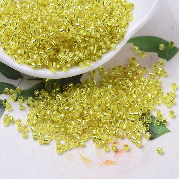 

PandaHall MIYUKI Delica Beads Small, Cylinder, Japanese Seed Beads, 15/0, (DBS0145) Silver Lined Yellow, 1.1x1.3mm, Hole: 0.7mm, about...