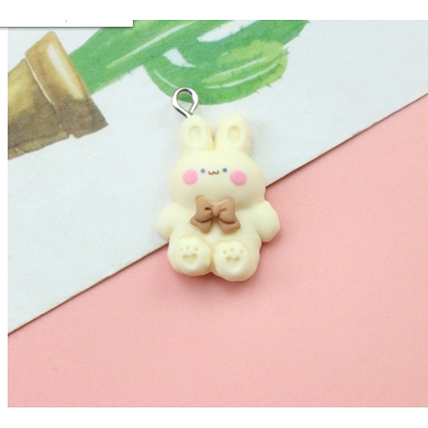 

PandaHall Resin Pendants, with Iron Loop, Rabbit, Antique White, 26x16x6.5mm, Hole: 2.5mm Resin Rabbit