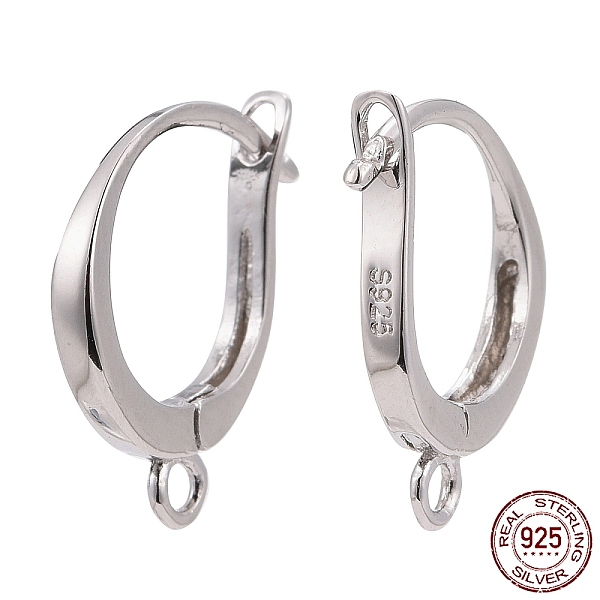 

PandaHall Rhodium Plated 925 Sterling Silver Leverback Earring Findings, wit Loop, Platinum, 14x10x2mm, Hole: 1.4mm, Pin: 0.7mm Sterling...