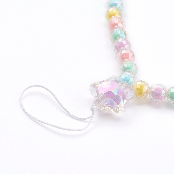 Transparent Acrylic Beaded Mobile Straps