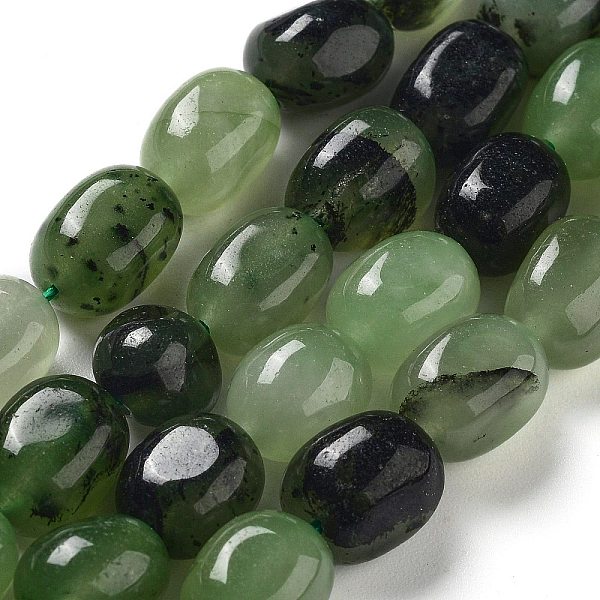 

PandaHall Natural Malaysia Jade Beads Strands, Oval, Dyed, Green, 11~13x9~10x8.5~10mm, Hole: 1mm, about 16pcs/strand, 7.28~7.48 inch...