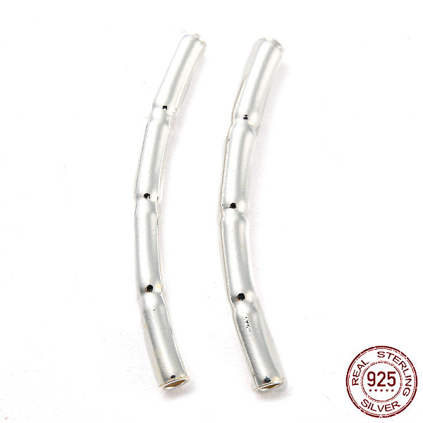 

PandaHall 925 Sterling Silver Tube Beads, Bamboo Tube Beads, Silver, 24.5x2x2mm, Hole: 1.2mm Sterling Silver Bamboo