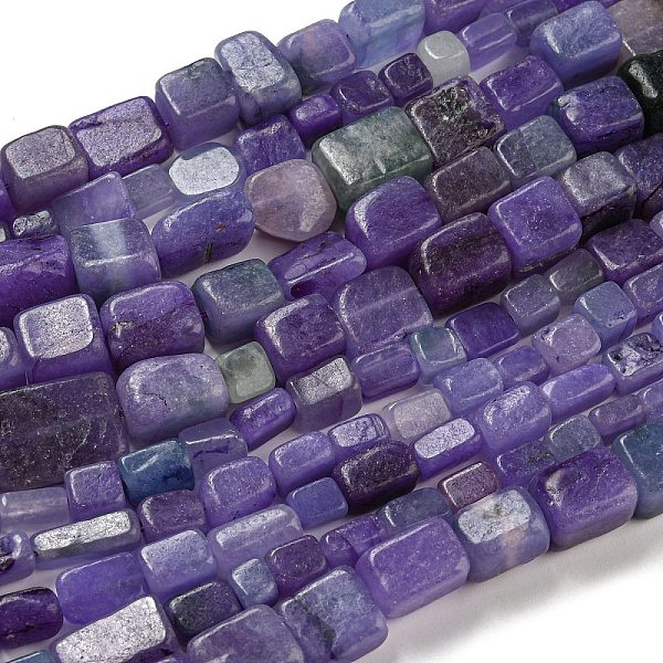 

PandaHall Natural White Jade Dyed Beads Strands, Mixed Shapes, Slate Blue, 7~19x5~11x5~10mm, Hole: 1mm White Jade Mixed Shapes