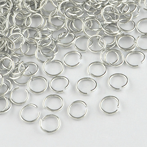 

PandaHall Aluminum Wire Open Jump Rings, Silver, 10x1.0mm, about 16000pcs/1000g Aluminum Silver