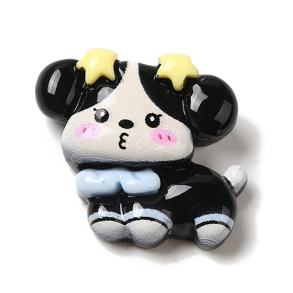 

PandaHall Opaque Resin Puppy Cabochons, Dog, Black, 20x24.5x8.5mm Resin Dog Black
