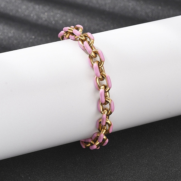 304 Stainless Steel Cable chain Bracelets for Women