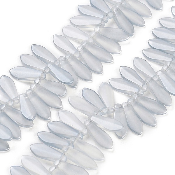 

PandaHall Electroplate Glass Beads Strands, Pearl Luster Plated, Teardrop, Light Steel Blue, 16x6x3.5mm, Hole: 0.8mm, about 202pcs/strand...