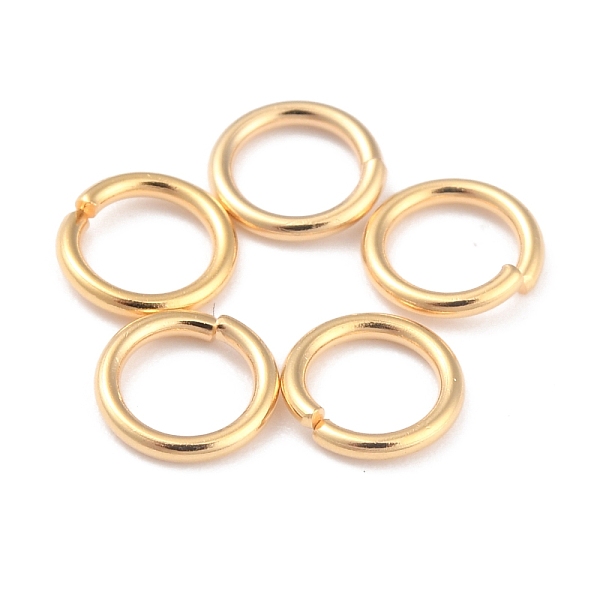 

PandaHall Rack Plating Brass Jump Rings, Open Jump Rings, Long-Lasting Plated, Real 24K Gold Plated, 7x1mm, 18 Gauge, Inner Diameter: 5mm...