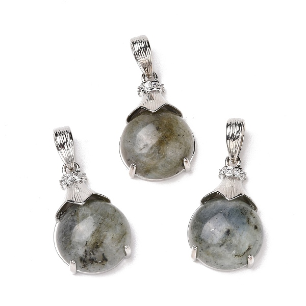

PandaHall Natural Labradorite Pendants, with Platinum Tone Brass Findings, Cadmium Free & Lead Free, Teardrop, 34x17x8mm, Hole: 7mm...