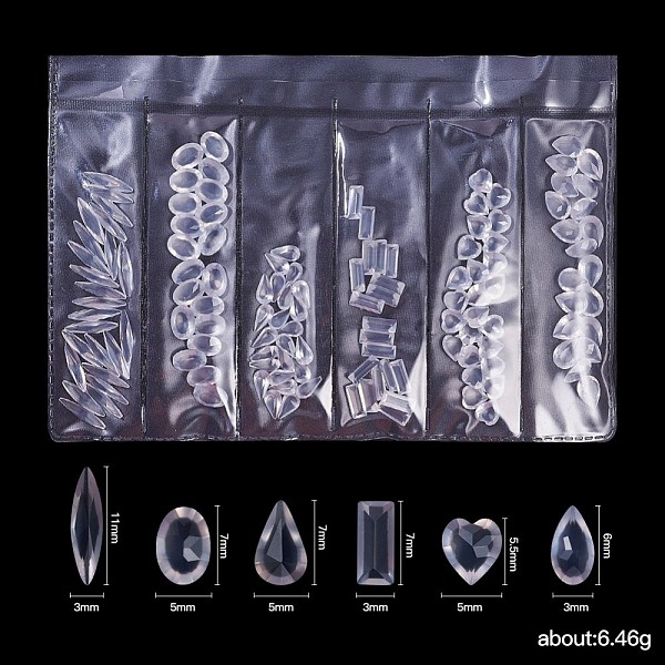 

PandaHall Resin Rhinestone Cabochons, Nail Art Decoration Accessories, Frosted, Rectangle & Heart & Teardrop & Oval & Horse Eye, Clear...