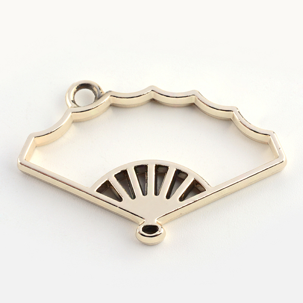 

PandaHall Rack Plating Alloy Fan Open Back Bezel Pendants, For DIY UV Resin, Epoxy Resin, Pressed Flower Jewelry, Cadmium Free & Nickel Free...