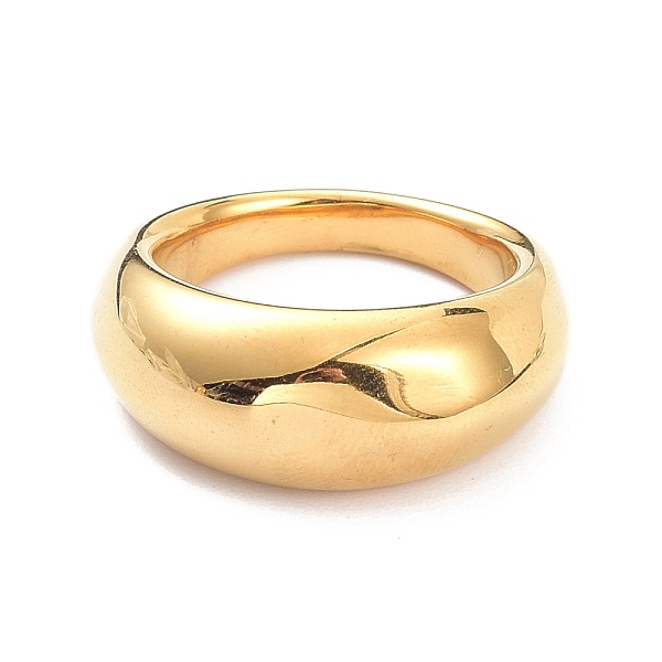 

PandaHall Ion Plating(IP) 304 Stainless Steel Finger Rings, Wide Band Rings, Golden, US Size 7 1/4(17.5mm) 304 Stainless Steel