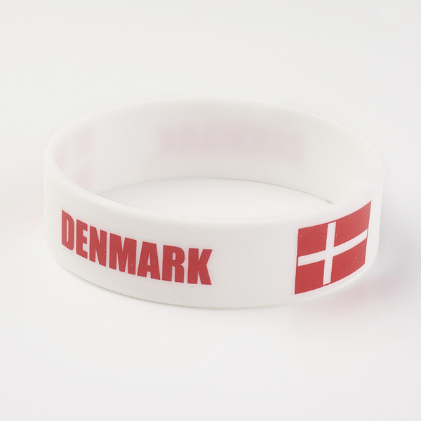 

PandaHall Silicone Wristbands Bracelets, Cord Bracelets, Denmark, White, 8 inch(20.2cm), 19x2mm Silicone White