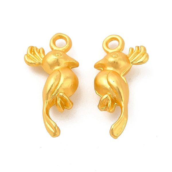 

PandaHall Rack Plating Alloy Pendants, Lead Free & Cadmium Free & Nickel Free, Bird Charm, Matte Gold Color, 21x9.5x6mm, Hole: 1.8mm Alloy...