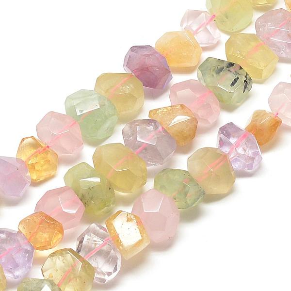 

PandaHall Natural Quartz Beads Strands, Faceted, Oval, 16~20x11~15x11~15mm, Hole: 1mm, about 28pcs/strand, 15.7 inch Other Quartz Oval