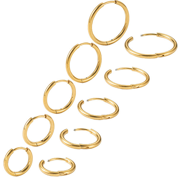 10Pcs 5 Size 316L S… - image