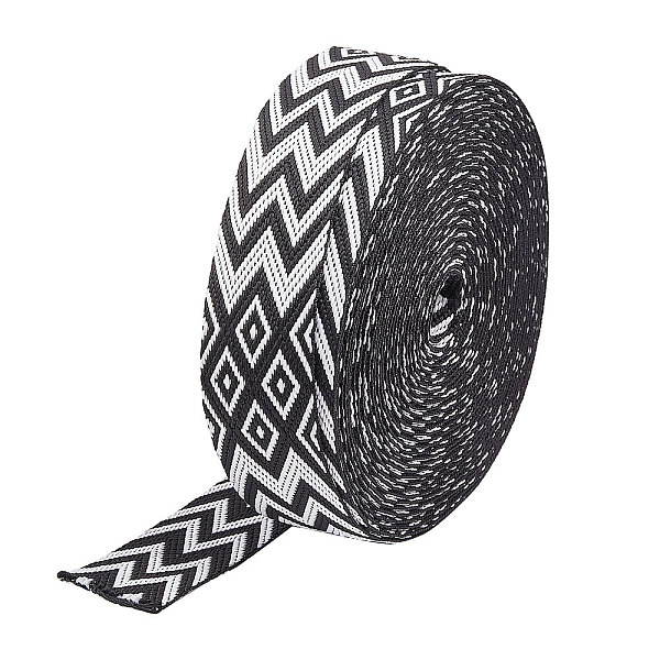 

PandaHall CHGCRAFT 10Yards Polyester Webbing Strap Heavy Duty Webbing Straps 1.5 Inch Soft Webbing Belt for Purse Making Crossbody Bag..., Black