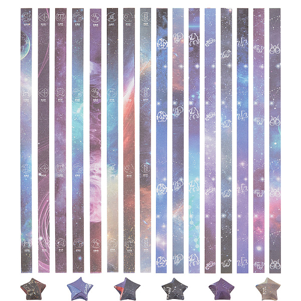

PandaHall CRASPIRE 4 Bags 2 Colors Origami Paper Stars, Twelve Constellations Pattern, for DIY Hand Crafts Origami Lucky Star Paper, Mixed..., Multicolor