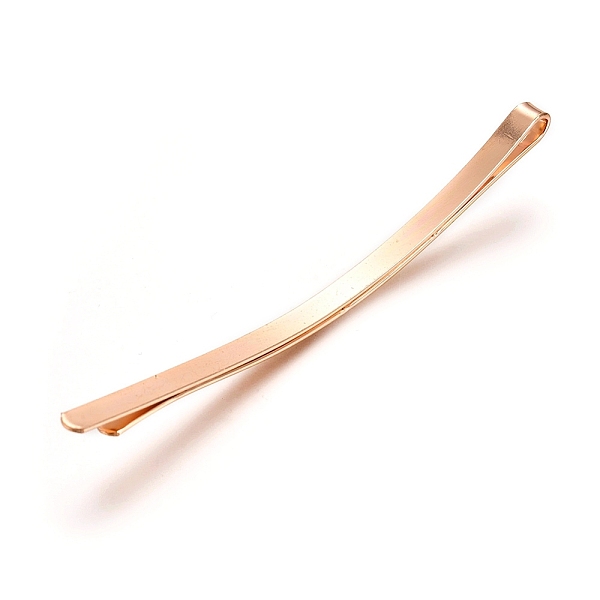 

PandaHall Iron Hair Bobby Pins, Curved, Light Gold, 85x4x5mm Iron